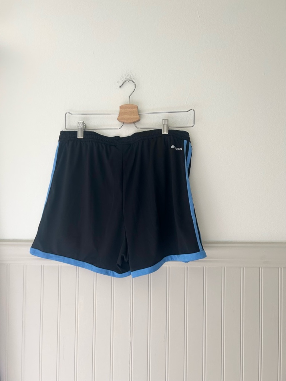 adidas Medium Shorts with Light Blue Trim - Picture 2 of 7